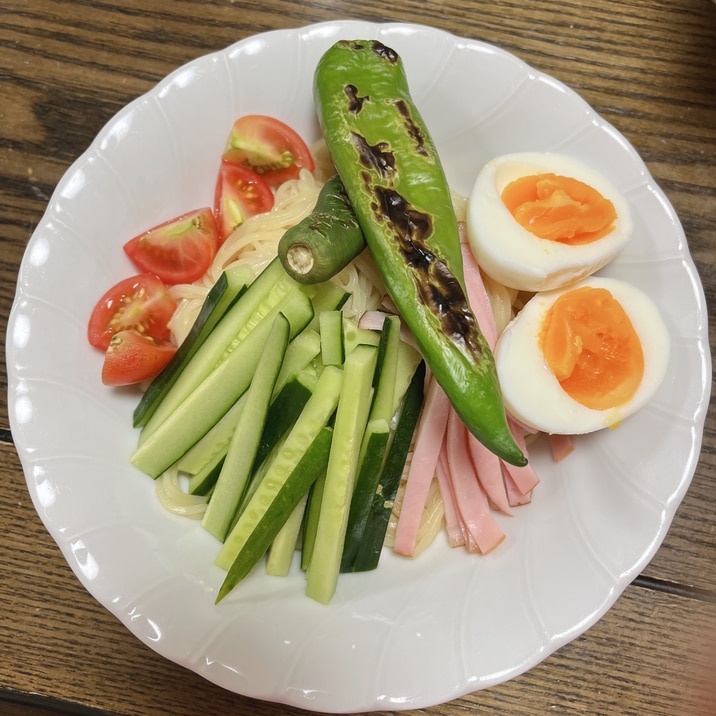 夏野菜の冷やし中華